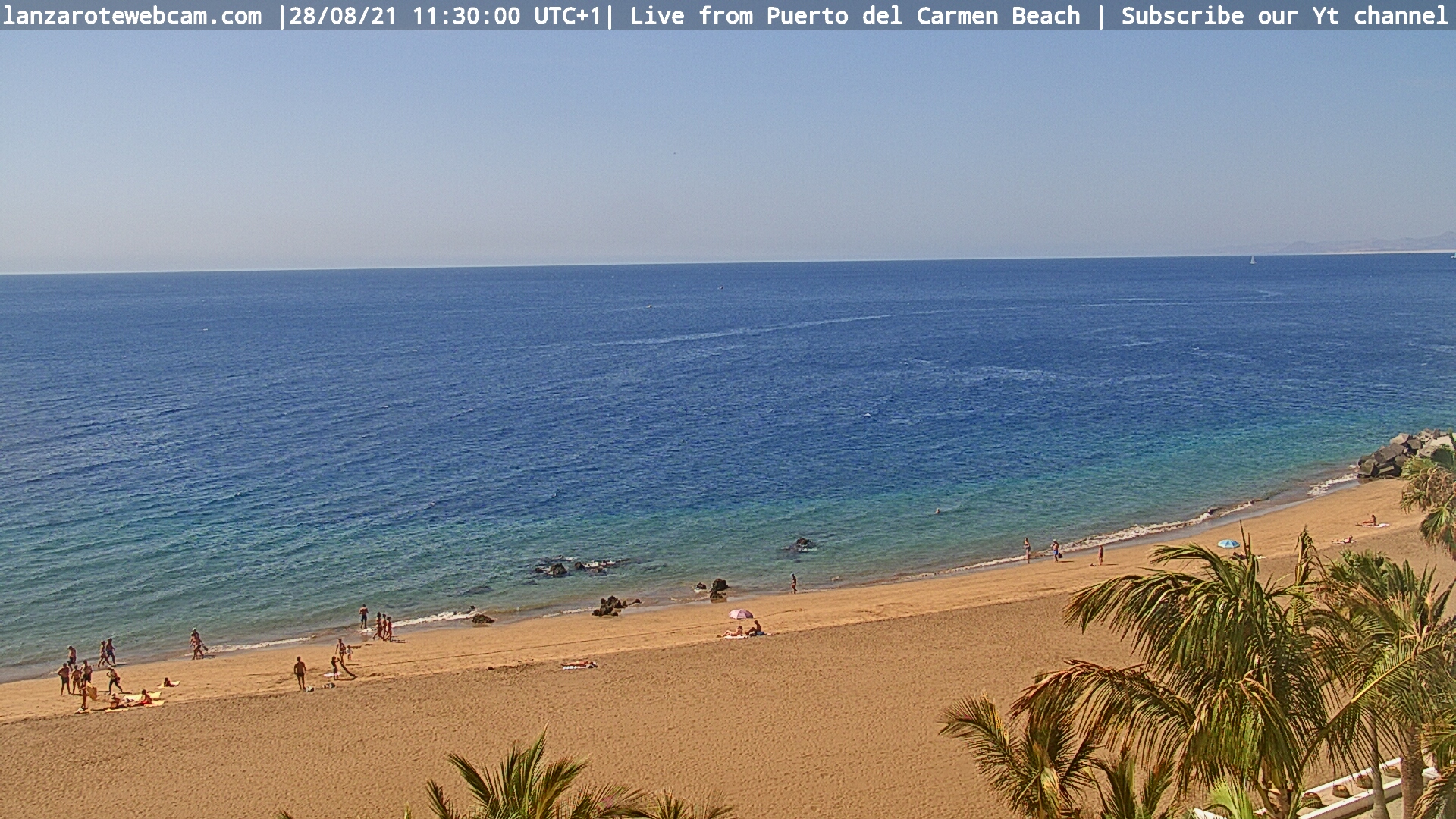 cerebro Emular ropa interior Puerto del Carmen Beach SnapShot - Lanzarote Webcam